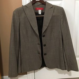 Tan Houndstooth Blazer